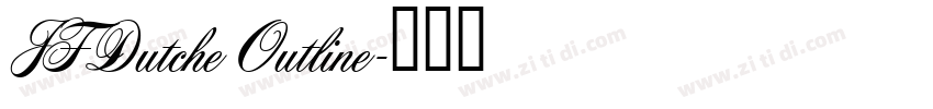 JFDutche Outline字体转换